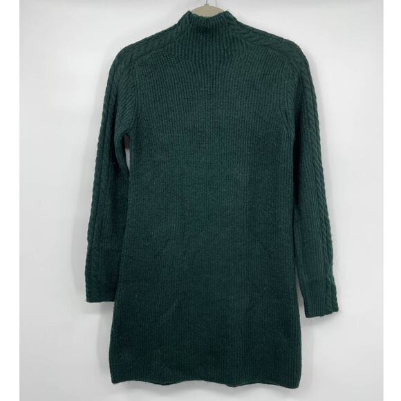 Max Studio Womens Dark Green Knit Long Sleeve Pullover Sweater Dress NEW Small - Picture 2 of 10